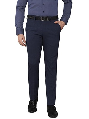 Louis Philippe Men's Slim Fit Trouser